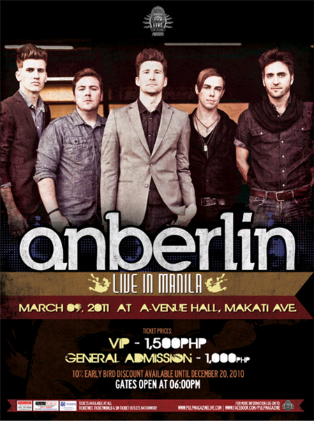 Anberlin in Manila