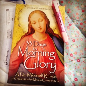 #100happydays Day 18: My Book Depository orders usually arrives a month after it gets dispatched, so I thought I wouldn't get this until Ash Wednesday. Lo and behold, it arrived today! 12 days after I ordered it, the day after I got home from the #SFCICON2014, and 2 days before I can start a retreat that will end on the Feast of the Annunciation (Mar25). I'd like to believe Mama Mary has something to do with this. :) My 33 days will start on the 20th. Pray with me? :) To Jesus, through Mary. ðŸ’™