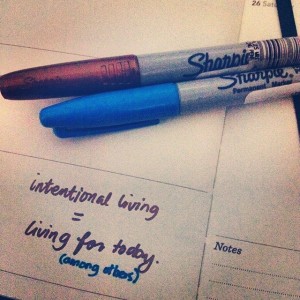 #100happydays Day 83: A not-so-new lesson about intentional living. So I always thought that intentionality is just about taking responsibility for your actions and having pure intentions. Today I understood the third thing I missed: living in the present. Being intentional means that you set off with pure intentions and you are ready to take responsibility for your actions based on what is happening in the present - knowing that the past is in the past and you are redeemed, and the future may be scary but it is secure, because God is faithful. Ah, if only I knew this back then. :) 