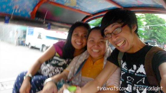 Blurry in the tuktuk!